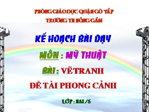 Bài 34. Đề tài phong cảnh đơn giản