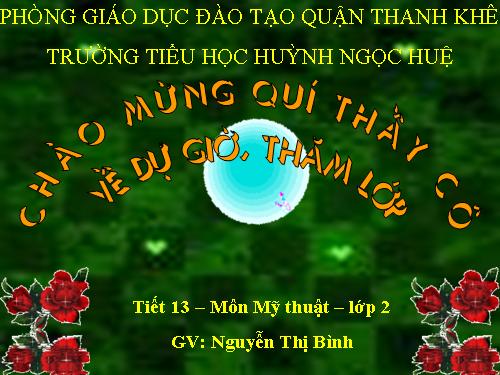 Bài 13. Đề tài Vườn hoa hoặc công viên