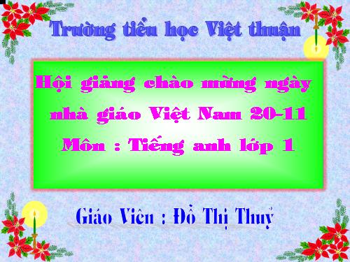 tieng anh lop 1