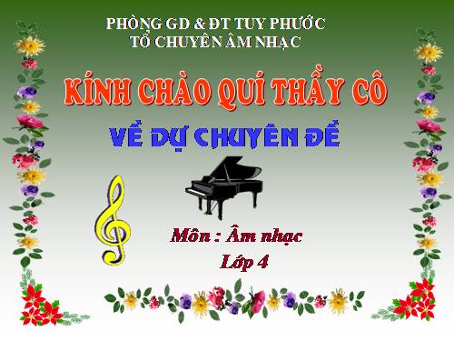 Bao cao chuyen đề âm nhạc lớp 4