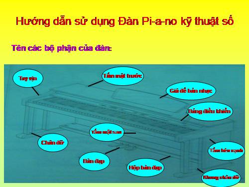 Hướng dẫn sử dụng đàn Piano kỹ thuật số