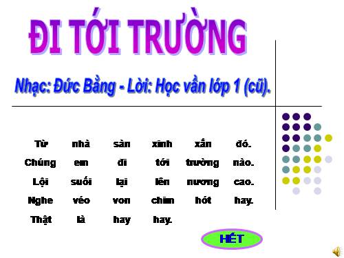 Đi tới trường - Lớp 1