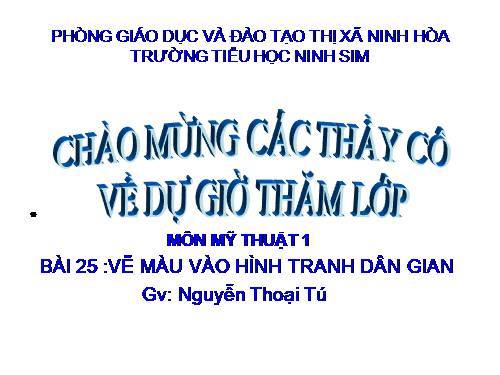 Bài 25. Vẽ màu vào hình của Tranh dân gian