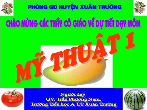 Bài 7. Vẽ màu vào hình quả (trái) cây