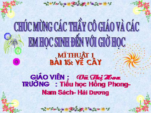 Bài 15. Vẽ cây, vẽ nhà