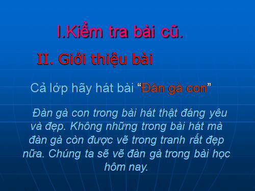 Bài 19. Vẽ gà