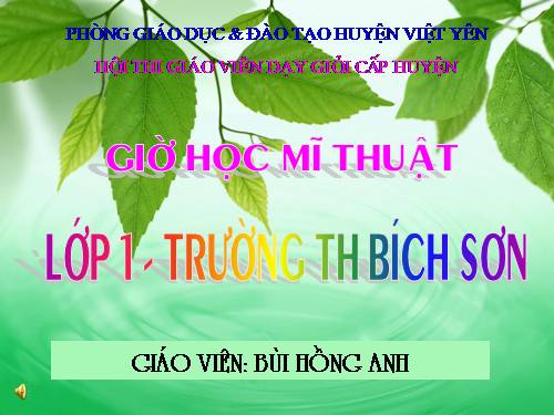 Bài 21. Vẽ màu vào hình vẽ phong cảnh