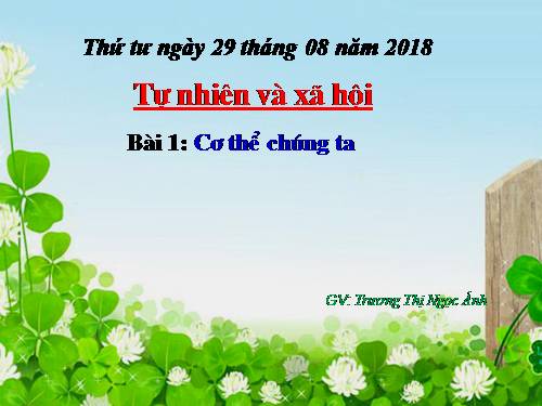 Bài 1. Cơ thể chúng ta