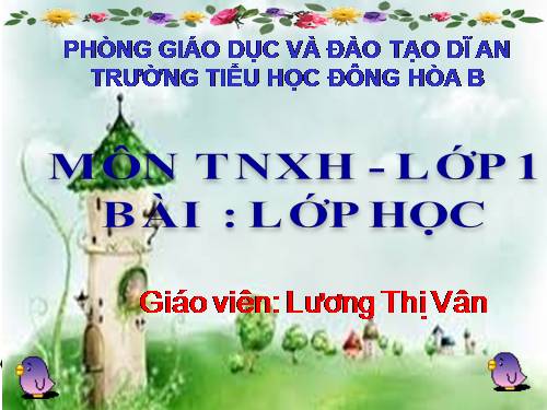 Bài 15. Lớp học