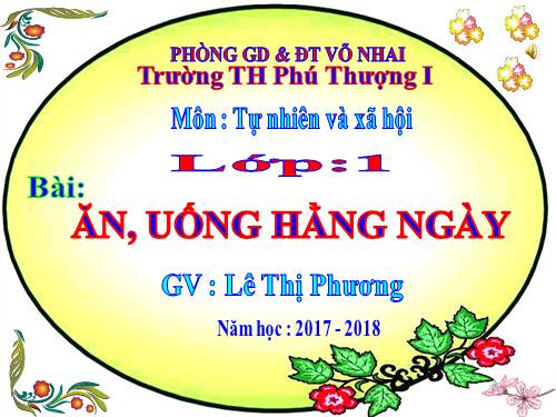 Bài 8. Ăn, uống hàng ngày