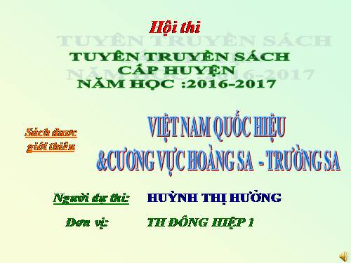 bài tuyên truyền GTS GV 2016-2017