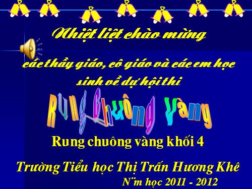 Đề thi Rung chuông vàng Lớp 4