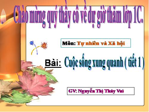 Bài 18. Cuộc sống xung quanh