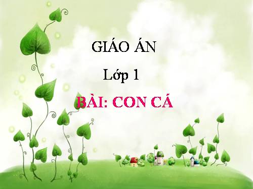 Bài 25. Con cá