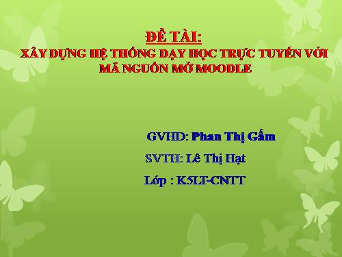 NCKH-Moodle ứng dụng trong dạy học