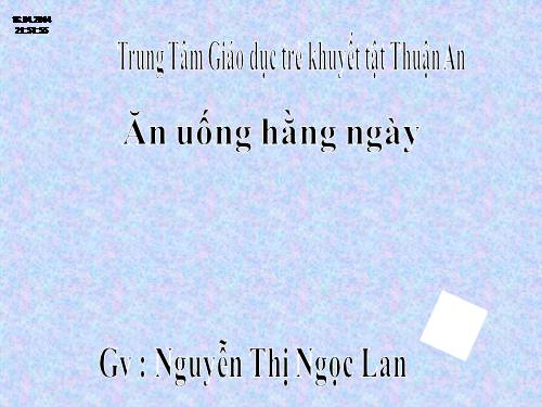 Bài 8. Ăn, uống hàng ngày