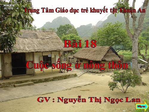 Bài 18 : Cuộc sống nông thôn