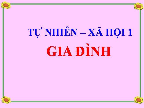 Bài 11. Gia đình