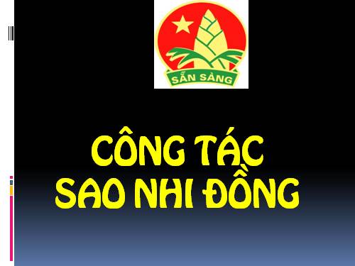 Công tác sao nhi đồng.