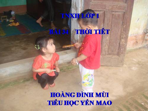 Bài 34. Thời tiết