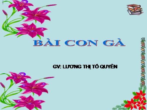 Bài 26. Con gà