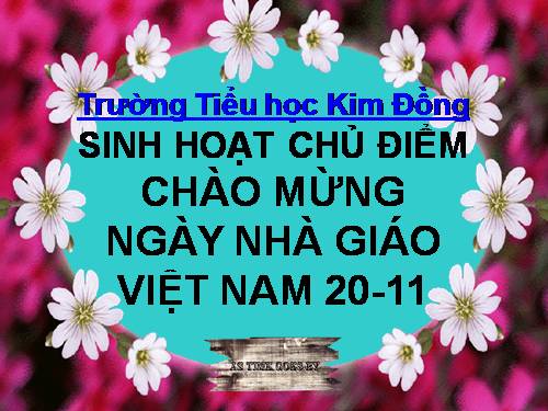 SH chủ điểm 20/11