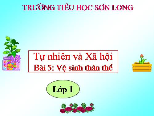 Bài 5. Vệ sinh thân thể