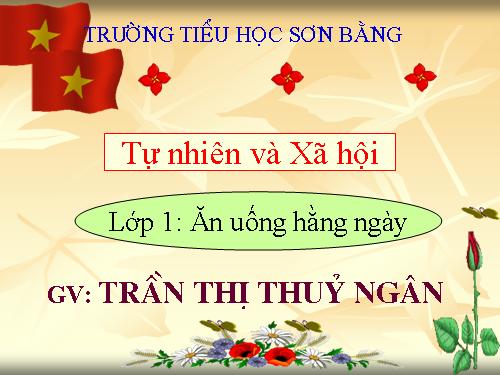 Bài 8. Ăn, uống hàng ngày