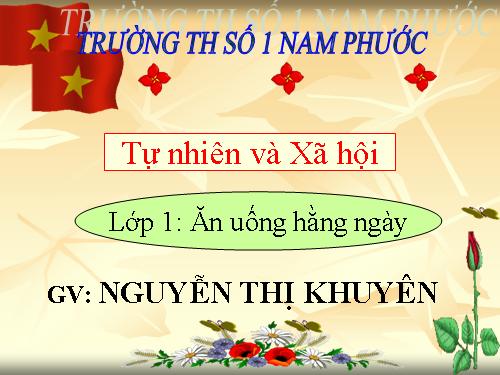 Bài 8. Ăn, uống hàng ngày