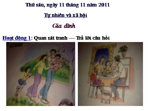 Bài 11. Gia đình