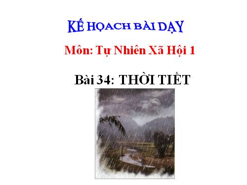 Bài 34. Thời tiết