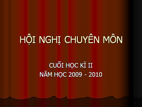 Hội nghị chuyên môn