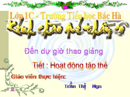 Hoạt động tập thể