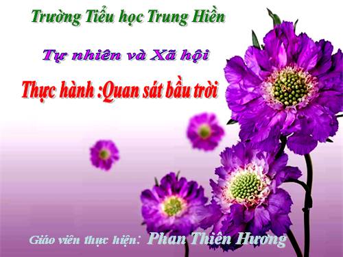 Bài 31. Thực hành: Quan sát bầu trời.