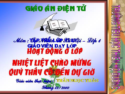 Bài 16. Hoạt động ở lớp