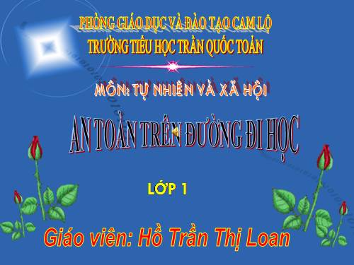 Bài 20. An toàn trên đường đi học