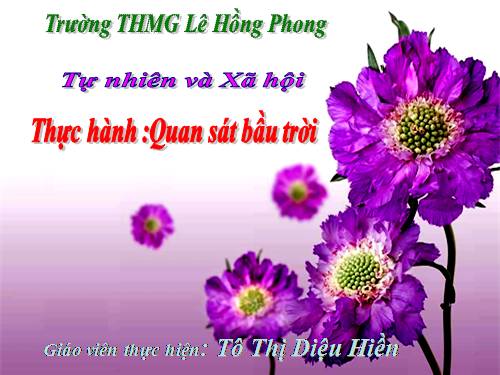 Bài 31. Thực hành: Quan sát bầu trời.