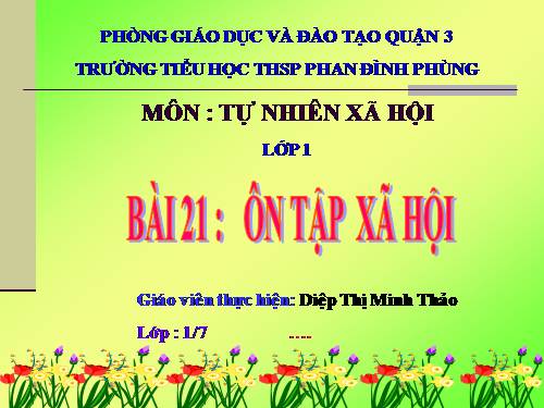 Bài 21. Ôn tập: Xã hội