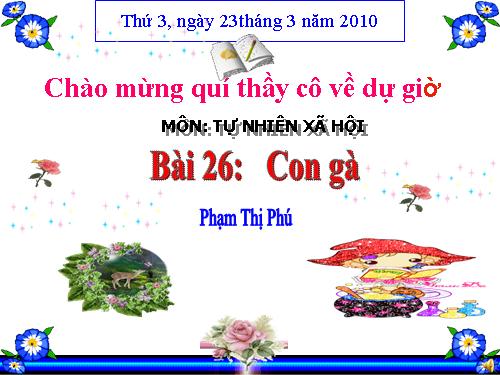 Bài 26. Con gà