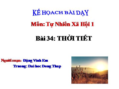 Bài 34. Thời tiết