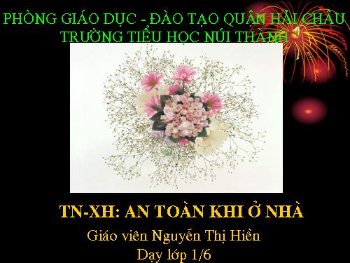 Bài 14. An toàn khi ở nhà