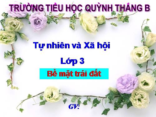 TNXH LỚP 3 TUẦN 33 (BÀI 66)