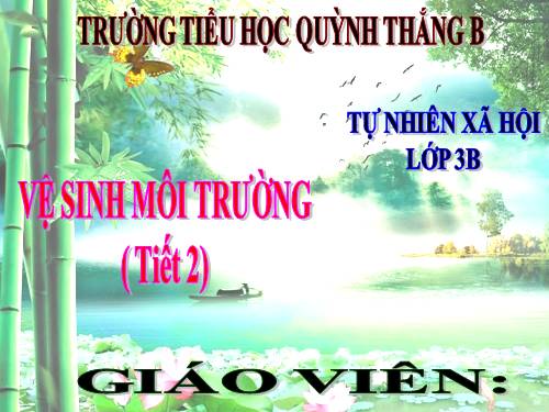 TNXH LỚP 3. TUẦN 19 . (BÀI 37)