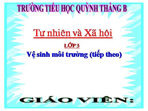 TNXH LỚP 3. TUẦN 19 . (BÀI 36)