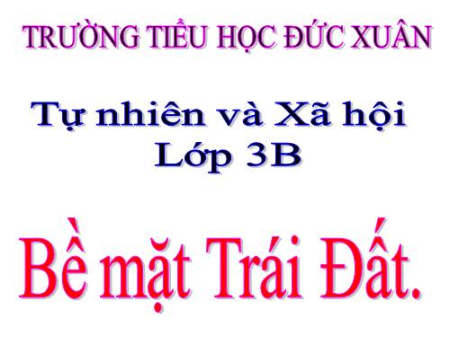 Bài 66. Bề mặt Trái Đất