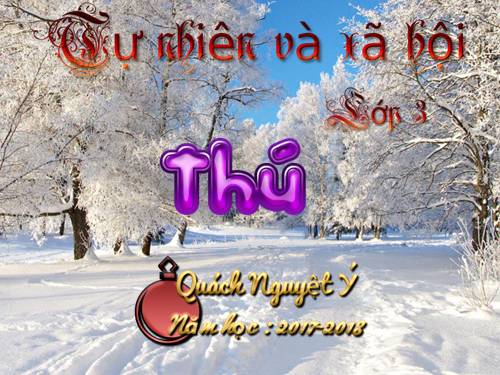 Bài 54. Thú