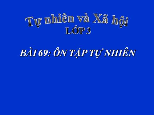 Bài 69 - 70. Ôn tập và Kiểm tra Học kì II