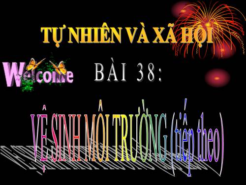 Bài 38. Vệ sinh môi trường (tiếp theo)