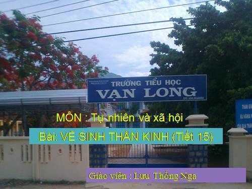 Bài 15. Vệ sinh thần kinh