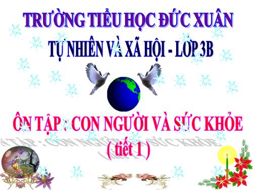 Bài 17-18. Ôn tập: Con người và sức khoẻ